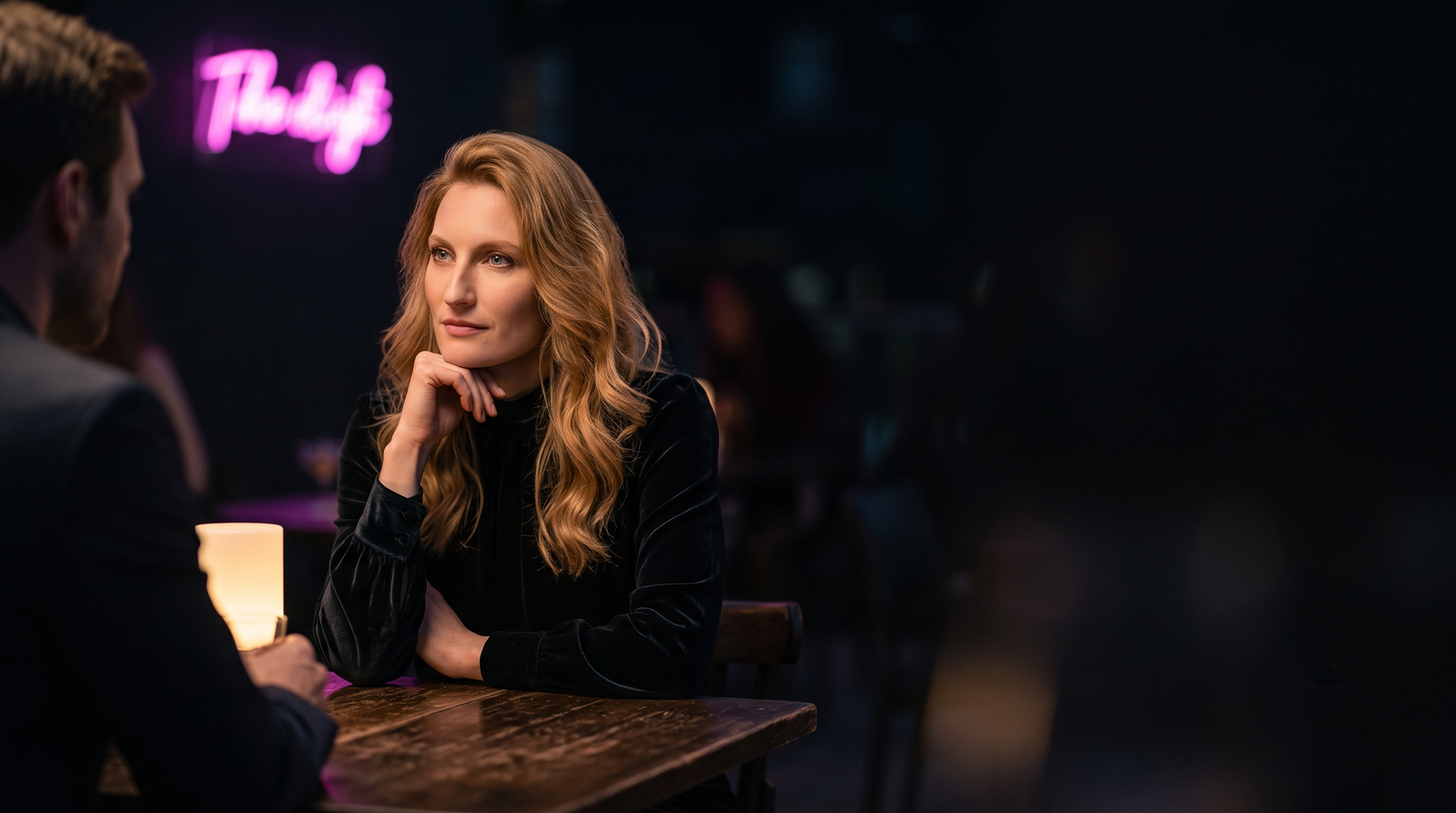 How to read people — a woman listening with total attention, reading the silent question beneath the words
