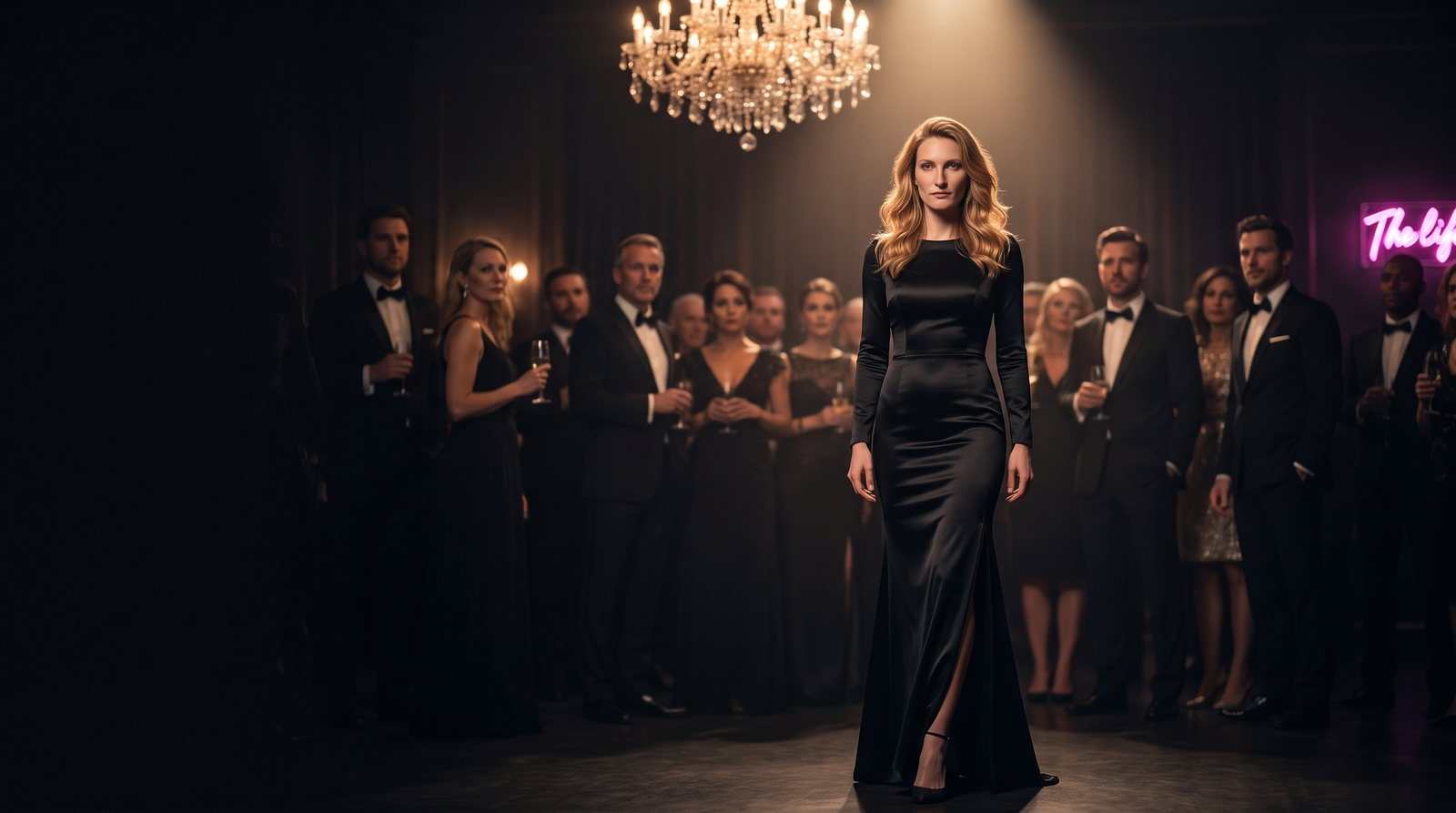 The Siren archetype — a woman whose mere arrival reorganizes the attention of a room